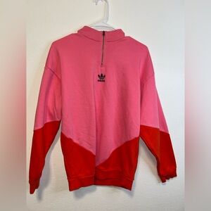 Adidas Two-Tone Pink and Orange Pullover